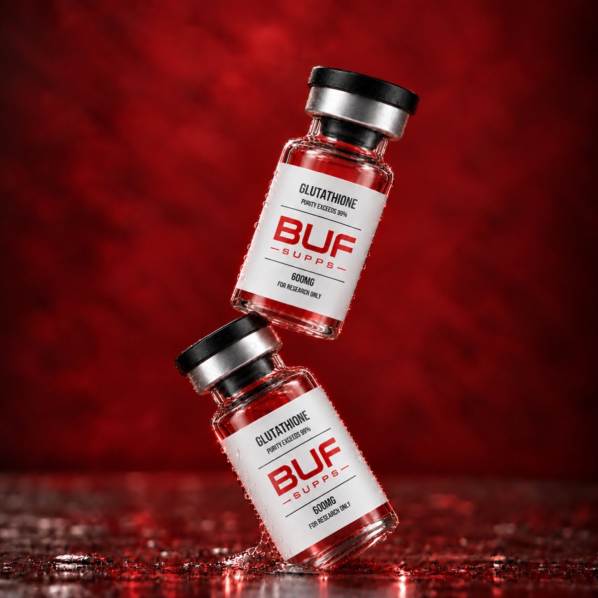 Two Glutathione research vials