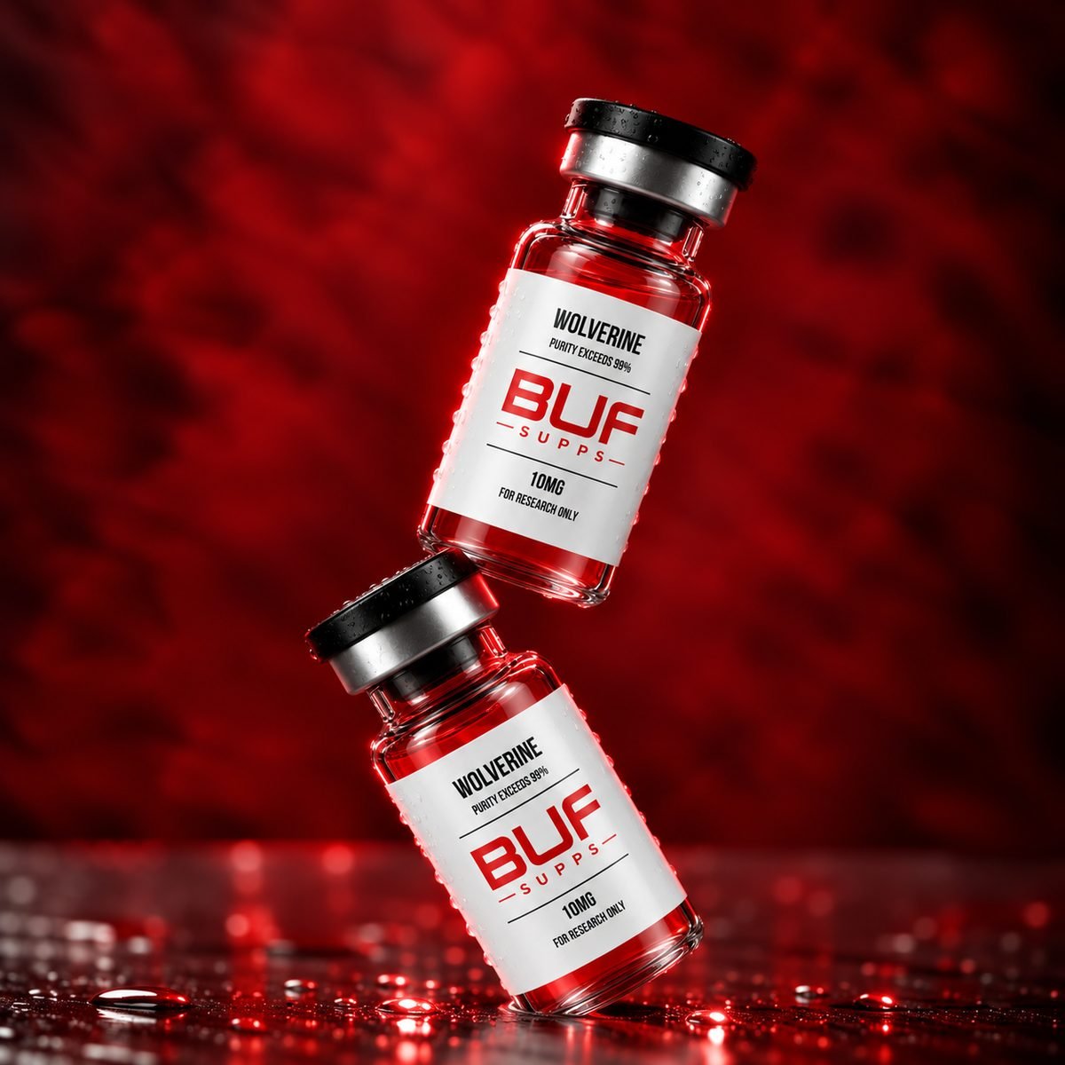 Two Wolverine research vials